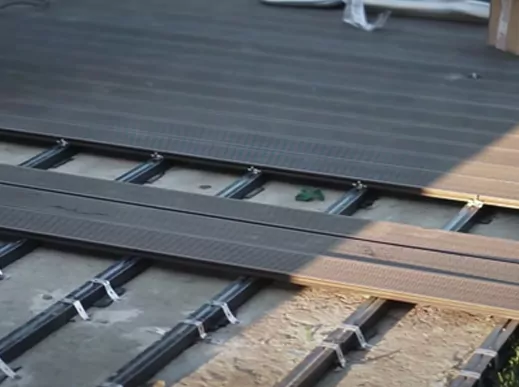 Монтаж террасной доски из ДПК