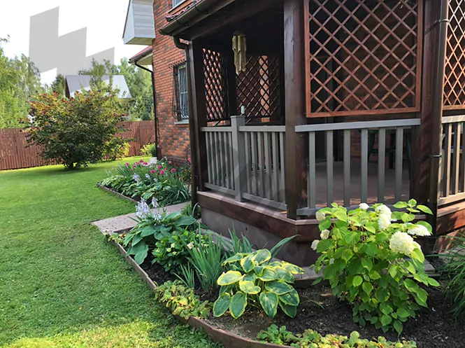 Ограждение веранды из ДПК